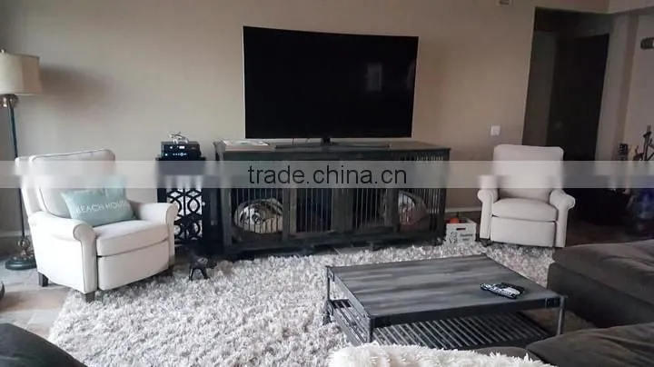 Indoor Wooden Dog Cage , Bedside Dog House , Dog Furniture