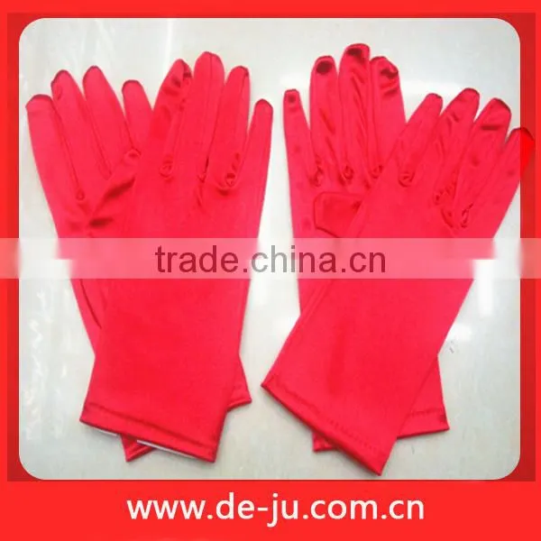 Colorful Decoration Bridal Gloves Sex Satin Gloves