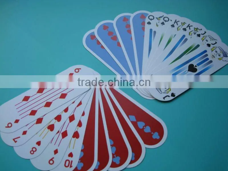 pvc playing card with special shape