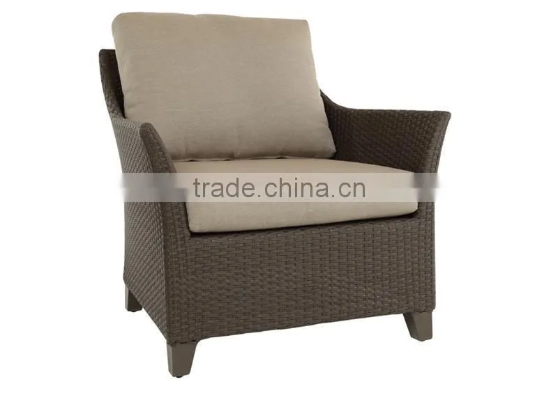 2017 Trade Assurance Newest design outdoor patio used cheap rattan resin wicker arm chair furniture