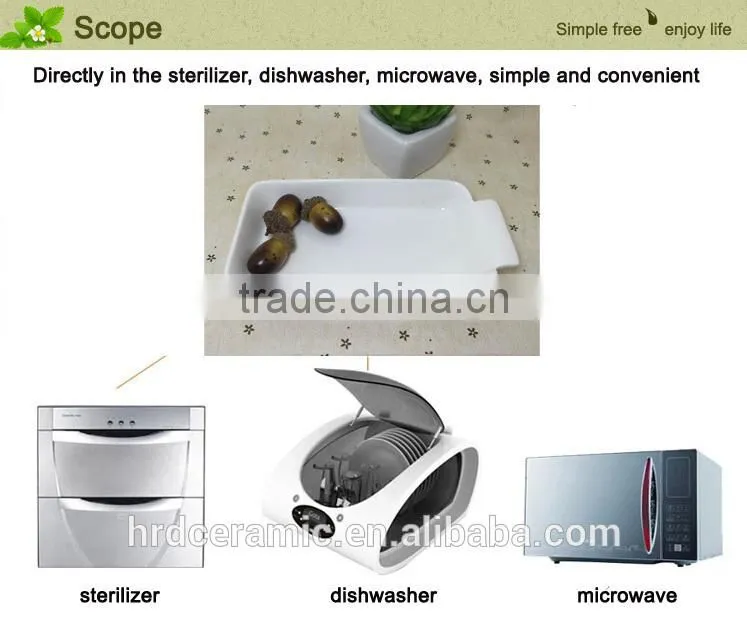 High quality sushi square dish/ceramic dish