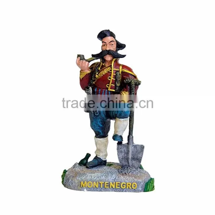 Custom Montenegro country souvenirs resin mascot figurine