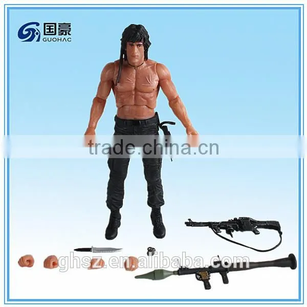 Wholesale 12'' action figure First Blood II Rambo toy model