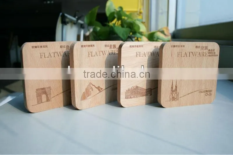 Cheap wooden handicraft wooden coaster for your cup