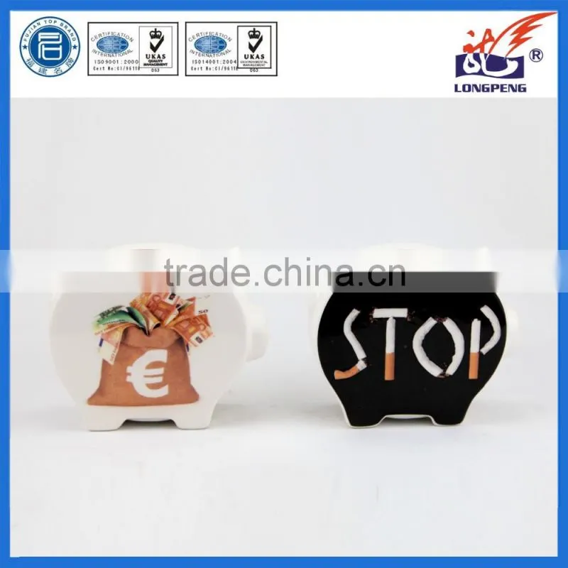 Piggy bank with EU and euro symbol,symbolic picture for European currency fund euro piggy bank