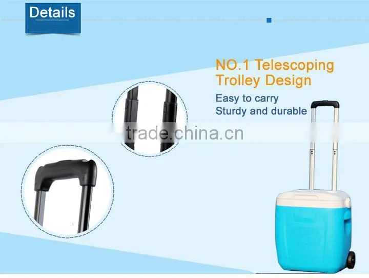 foldable rotomolded picnic cooler box with chairs and tables