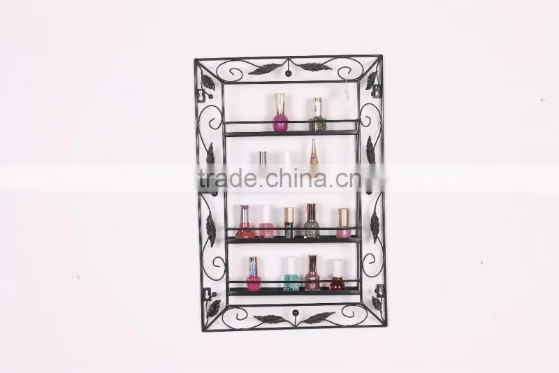 New product floor standing display shelf metal nail polish rack