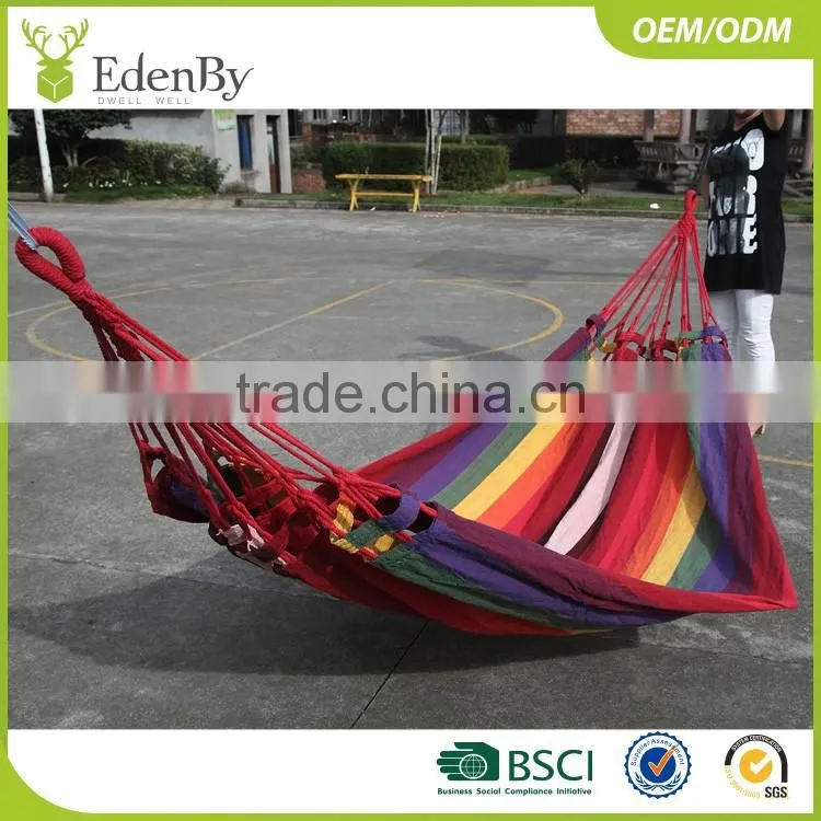 Mesh Hammock Cot Bed Mesh Net Hammock with Metal Loops for Outdoor