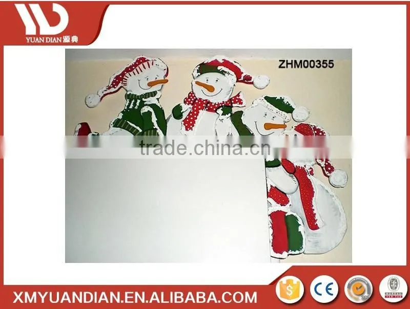 Hand painted wooden door frame Chrismas Decoration