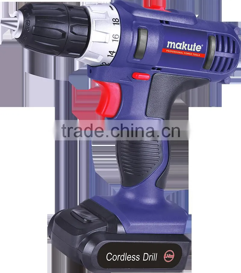 18V 2-Speed Lithium Ion Drill cordless electric impact driver Makute