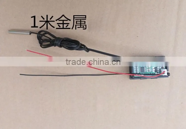 Red/Blue/Green digital tube Embedded digital thermometer DC4.5-12V powered embedded digital thermometer