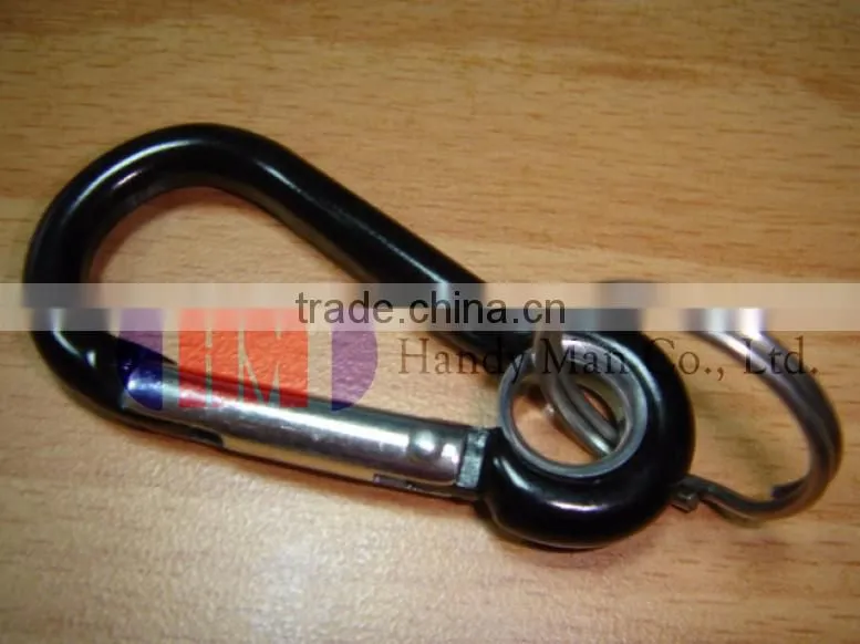 D Shaped Aluminum Carabiner Mini Keychain