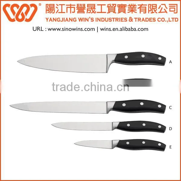 A3139 Super Quality 5pcs Stainless Steel Knife Set with ABS Handle