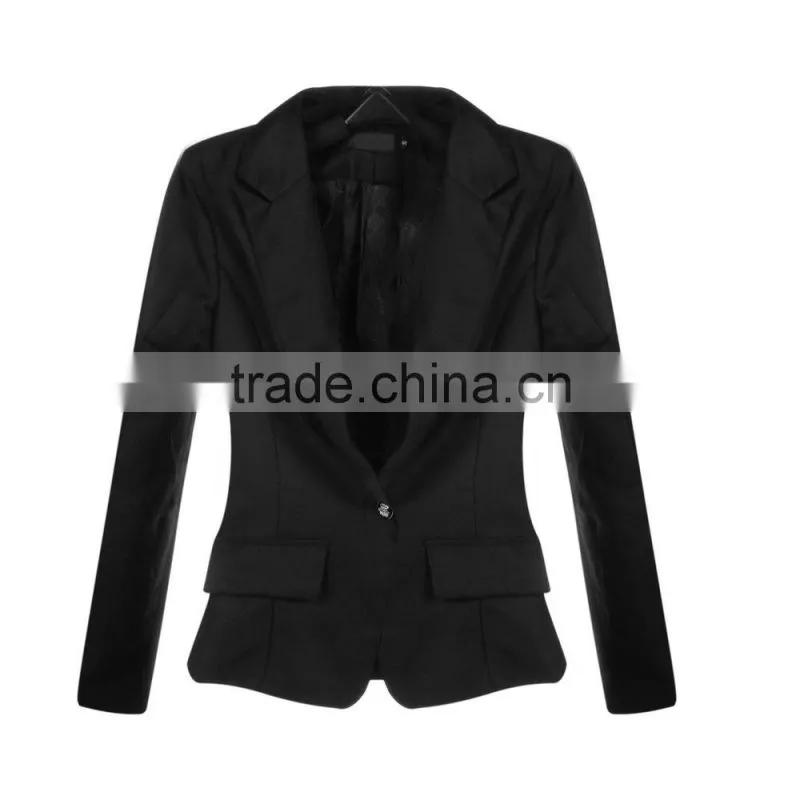 Ladies Blazer Designs Blazer Women Slim One Button Blazer Suit Jacket Coat Long Sleeve Lady Outwear