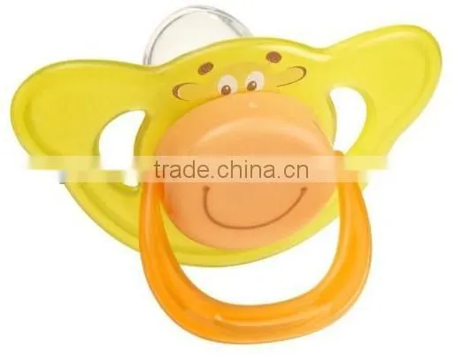 Funny bpa free charming silicone baby pacifier/soother