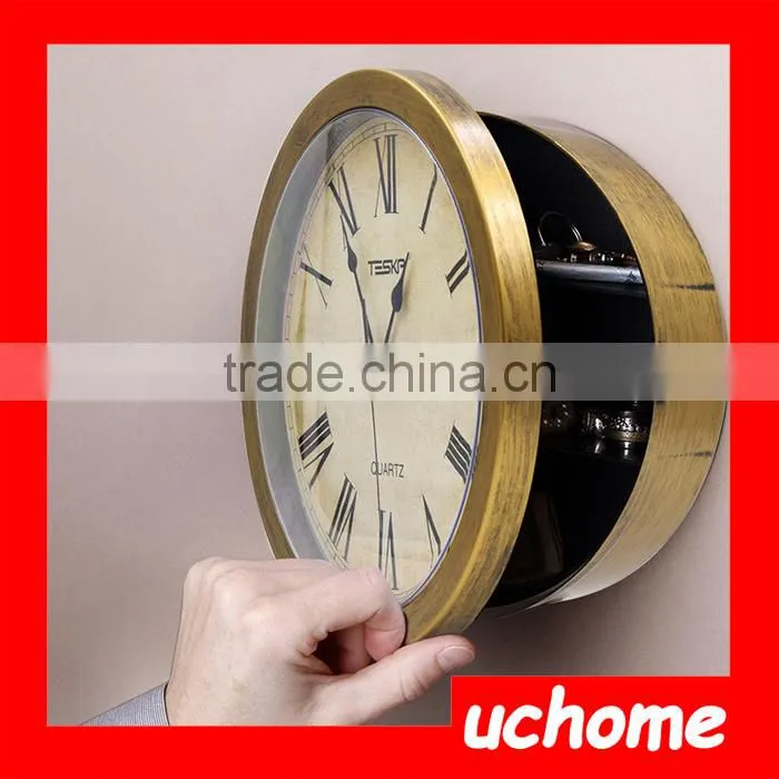 UCHOME Hidden Safe Clock With Hidden Compartments Secret Stash Jewellery Money