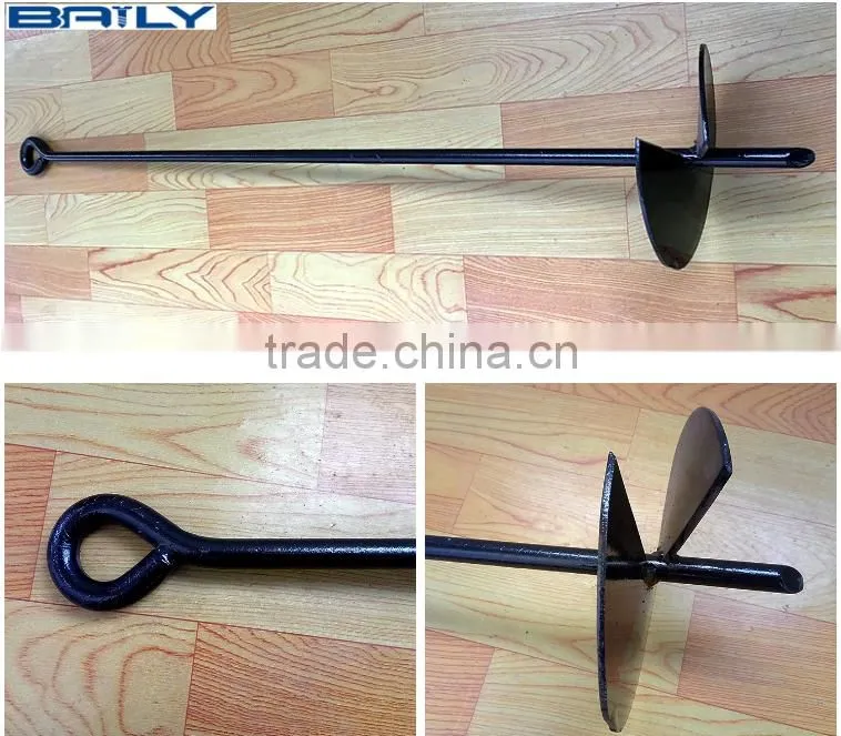 Professional factory supply good quality earth anchor with auger for euro market