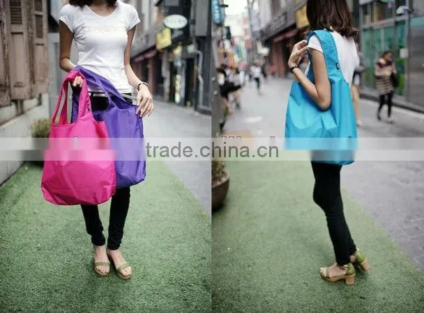2013 Hot sale Nylon foldable shopping bag
