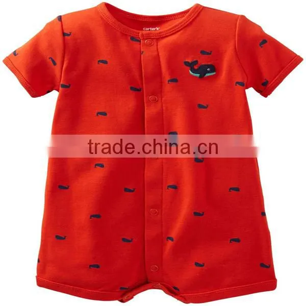 Baby Printed Romper Wholesale / Organic Baby Romper / Cotton Baby Romper