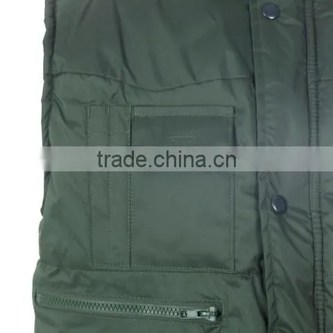 Sleeveless multi pocket winter vest