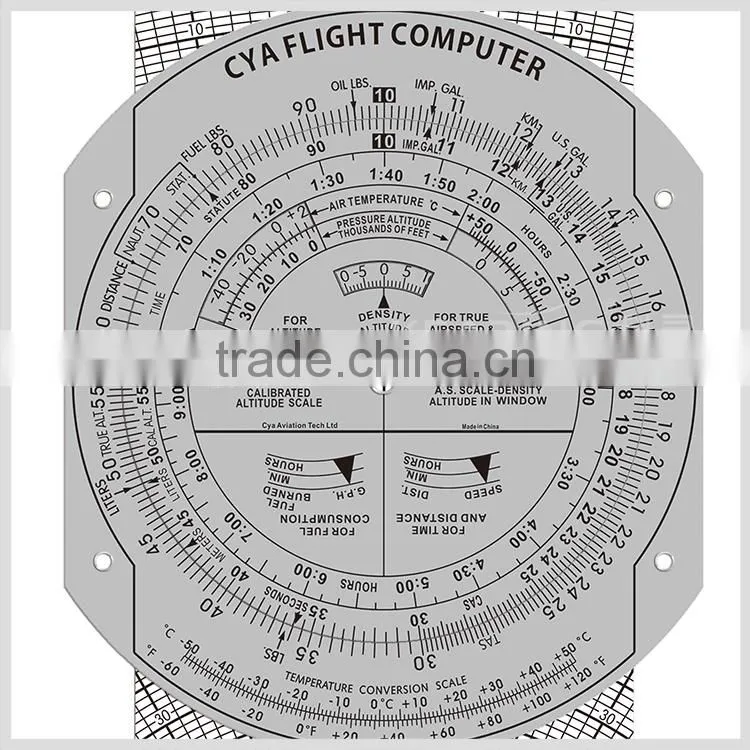 2017 New CYA commercial plastic aviation fleight computer for pilot student study #E6B
