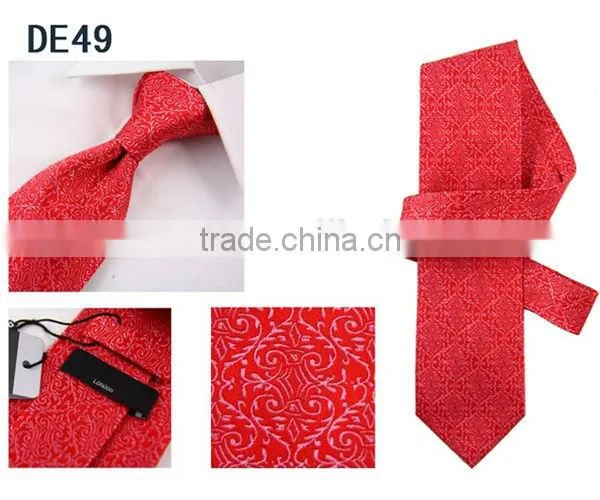 HD6-T117 High quality New design natural silk men's woven neck tie