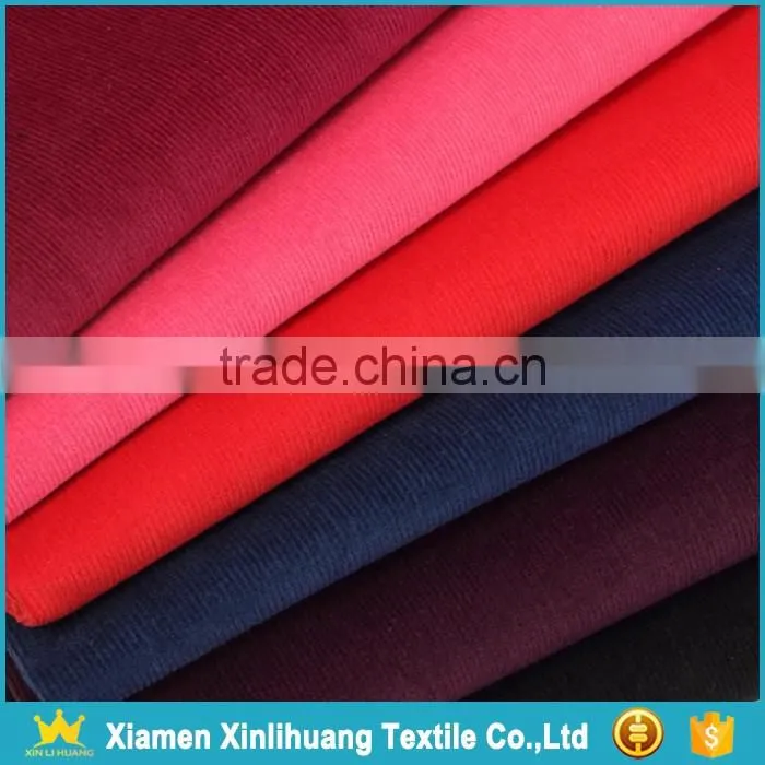 2017 Trendy 98% Cotton 2% Spandex 16 Wale Corduroy Fabric for Shirt