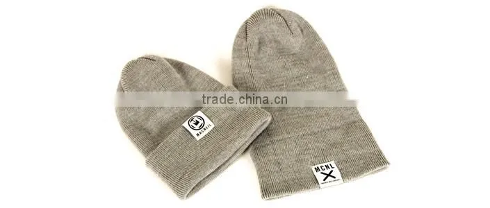custom acrylic beanies with cuff woven label slouch custom made beanie