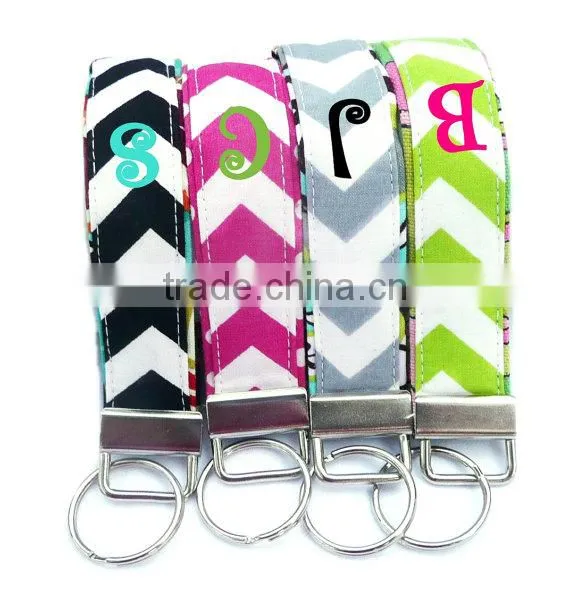 Wholesale Monogrammed Chevron Keychain