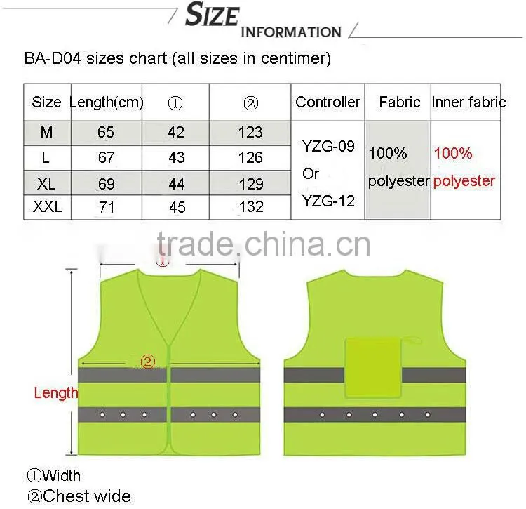 Safety clothing/cleaner uniform/hi vis workwear