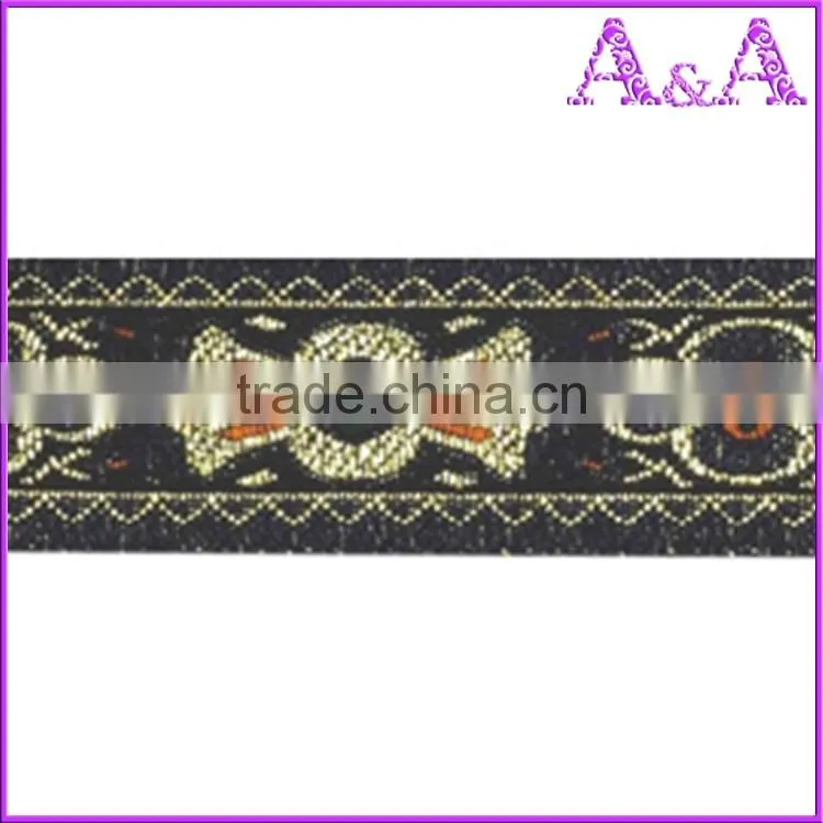 Factory supply fashion jacquard custom woven nylon elastic tape