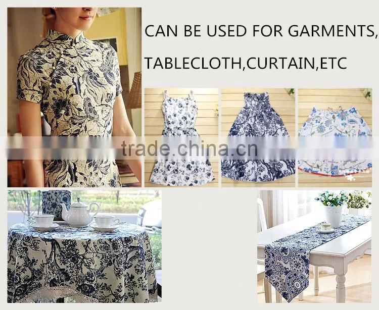Ttraditional Chinese printed 100% poplin cotton fabric construction