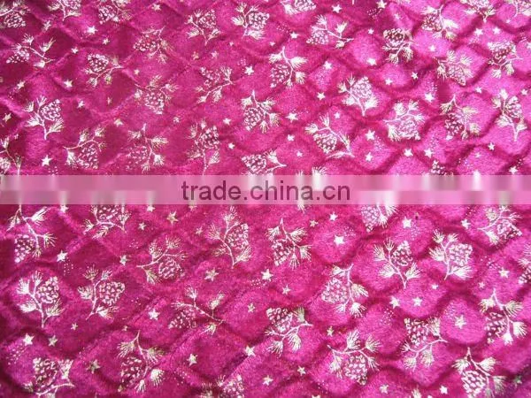 New arrived 100% polyester bronzed dense velvet fabric