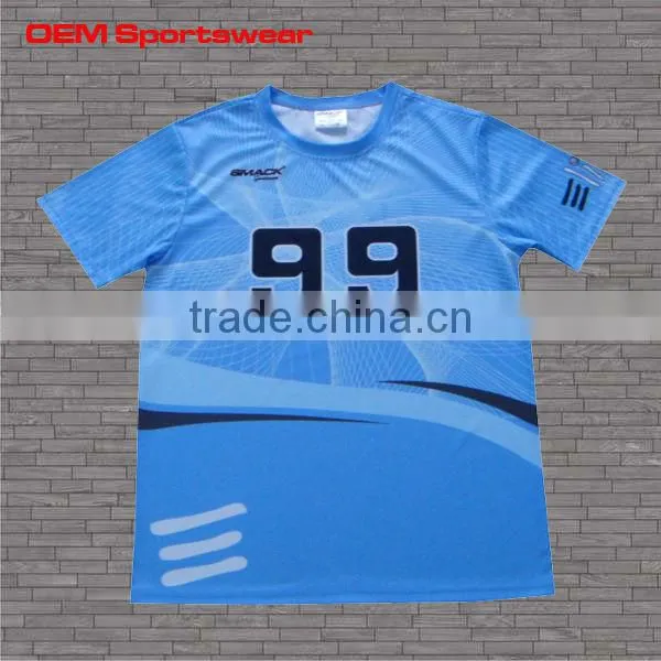 New design custom short sleeves badminton t-shirt