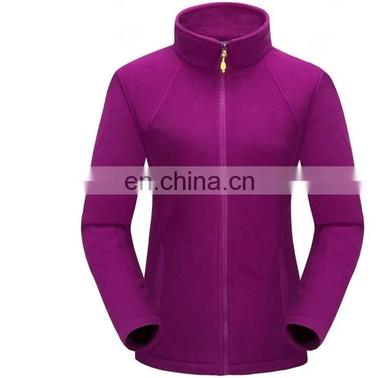 Women warm full zip jacket