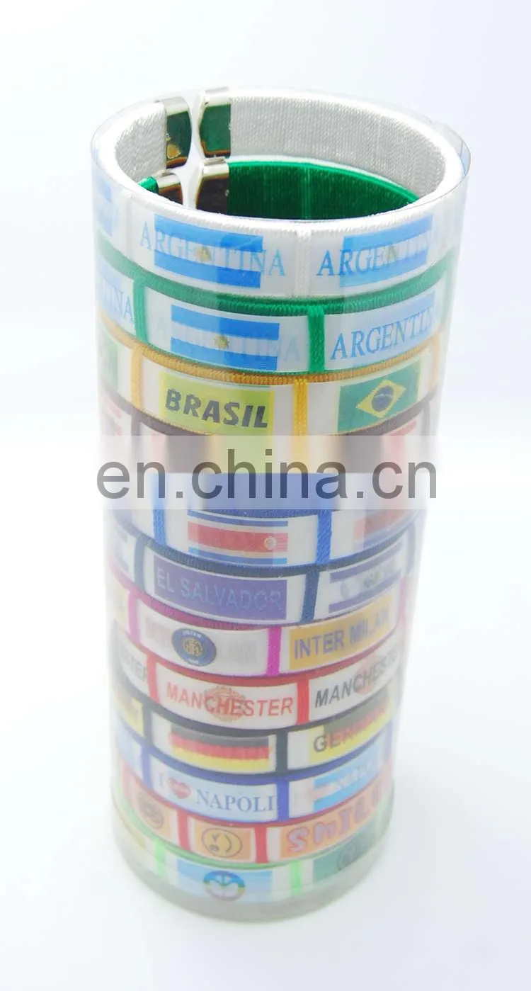 2014 world cup fans bracelet with 3D logo