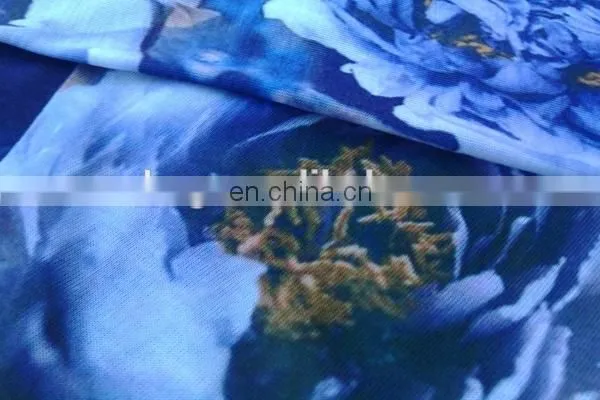 Shaoxing winfar Textile Digital Printing Flower Patterned thick scuba Fabric