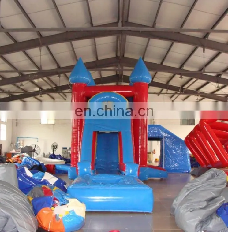 QIQI Inflatable Air Trampolin with Pool