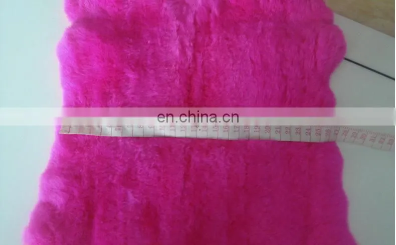 100% Natural Rex Rabbit Fur Skin Dyed Rex Rabbit Fur Pelt From China