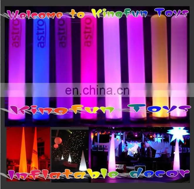 2014 Outdoor/indoor show/festival Lighting inflatable LED cone decor