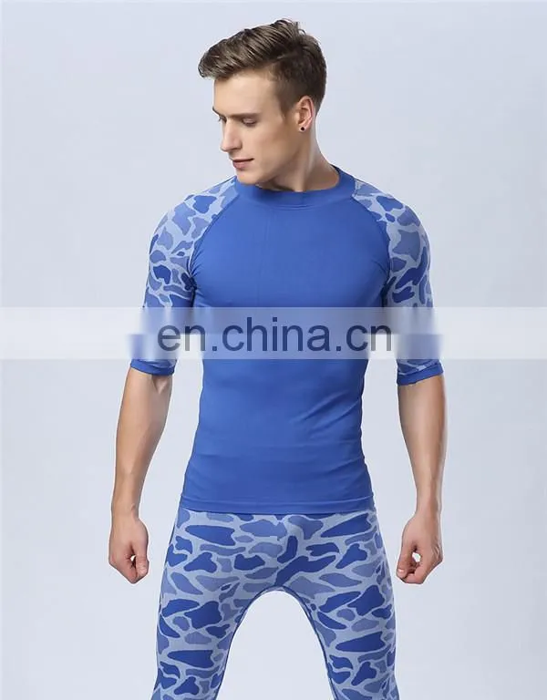 New Black and Blue Leopard Printing Spandex Men's Body Shaper Slimming Pants