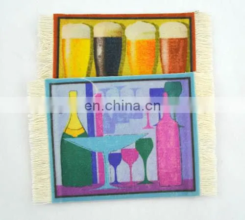 custom best rug cup coaster design