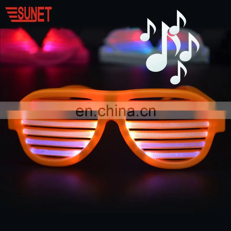 Wedding return gift rechargeable custom logo LED party glasses