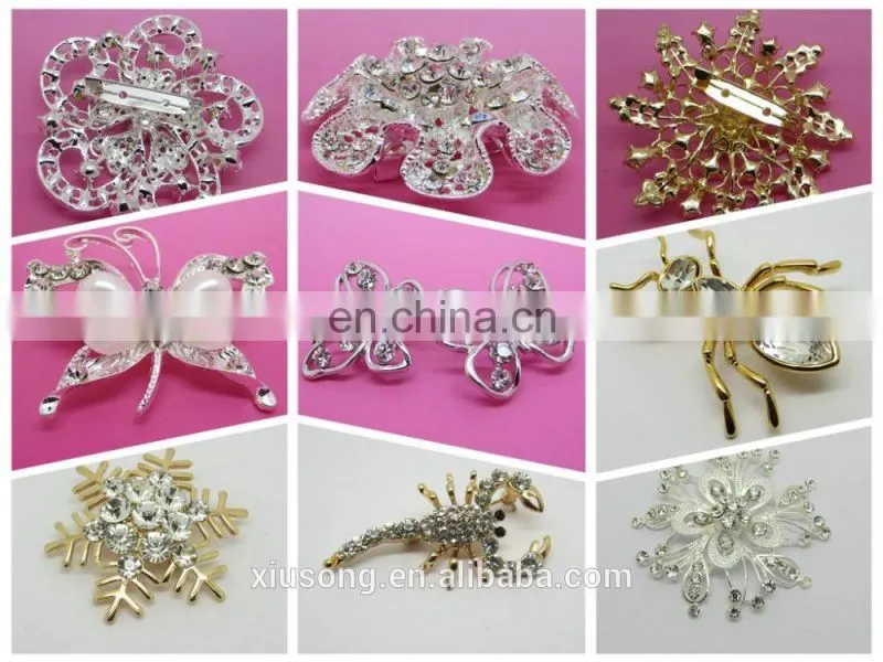 New design metal lapel pin,pink flower lapel pin for sweater