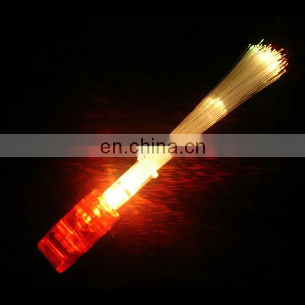 colorful plastic LED flash finger lights with optical fiber