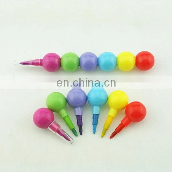 stacking crayon 6 colors stacker crayon without printing