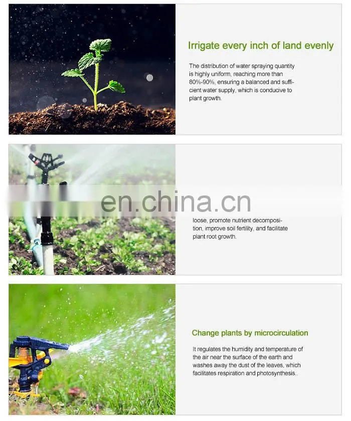 Plastic small automatic rotating garden irrigation G micro sprinkler head