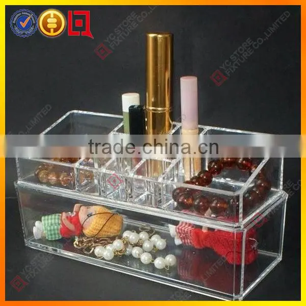 2015 new fashion Transprent acrylic cosmetic display stand