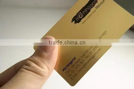 printed clear plastic/paper business cards