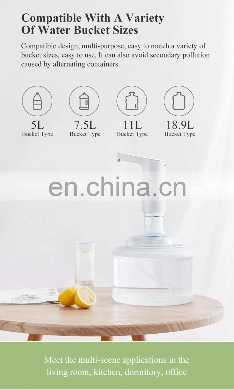 Original Xiaomi Xiaolang TDS Automatic Touch Portable Water Pump Wireless USB Rechargeable Electric Dispenser
